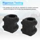 thumbnail image 5 of Unique Bargains No.548133X500 Kit de Bujes de Barra Estabilizadora Delantero Izquierdo/Delantero Derecho para HYUNDAI ACCENT 2012-2017 Kit de Suspensión de Caucho Negro 2 Piezas, 5 of 6
