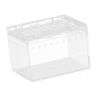 Magideal - Caja De Cría De Reptiles, Jaula De Recinto, Portátil, Transpirable, Terrario De Reptiles, Hábitat Animal, Jaula Para Camaleones, Serpientes, Contenedo 7 Cm X 8 Cm X 10 Cm