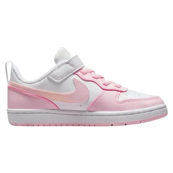 ZAPATILLA NIÑA FOOTWEAR COURT BOROUGH LOW PINK WHITE NIKE