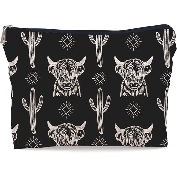 Neceser Western Negro Cowgirl 25x19cm Resistente Viaje
