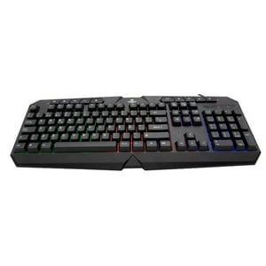Monster Games - Kit Teclado Y Mouse Gamer Usb Negro Initiation
