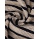 thumbnail image 5 of INSPIRE CHIC Camiseta de Pijama de Algodón para Mujer con Sujetador Incorporado, Cuello Cuadrado Elástico, Tirantes Finos, M Marrón con Rayas Negras, 5 of 6