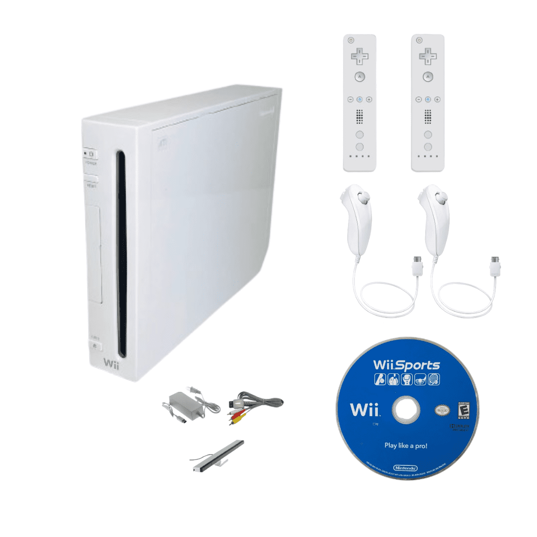 ニンテンドー　Wii　＆ SONY　プレーステーション Nintendo Wii Gaming Console White Refurbished Bundle with Wii