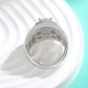 thumbnail image 5 of Anillos de Boda Moissanite de Corte Redondo de 2 Quilates Brillantes para Hombre y Mujeres Anillo de Diamante Creado en Laboratorio de Plata Esterlina S925 Aniversario Promesa Moda Lujo Adecuado, 5 of 7