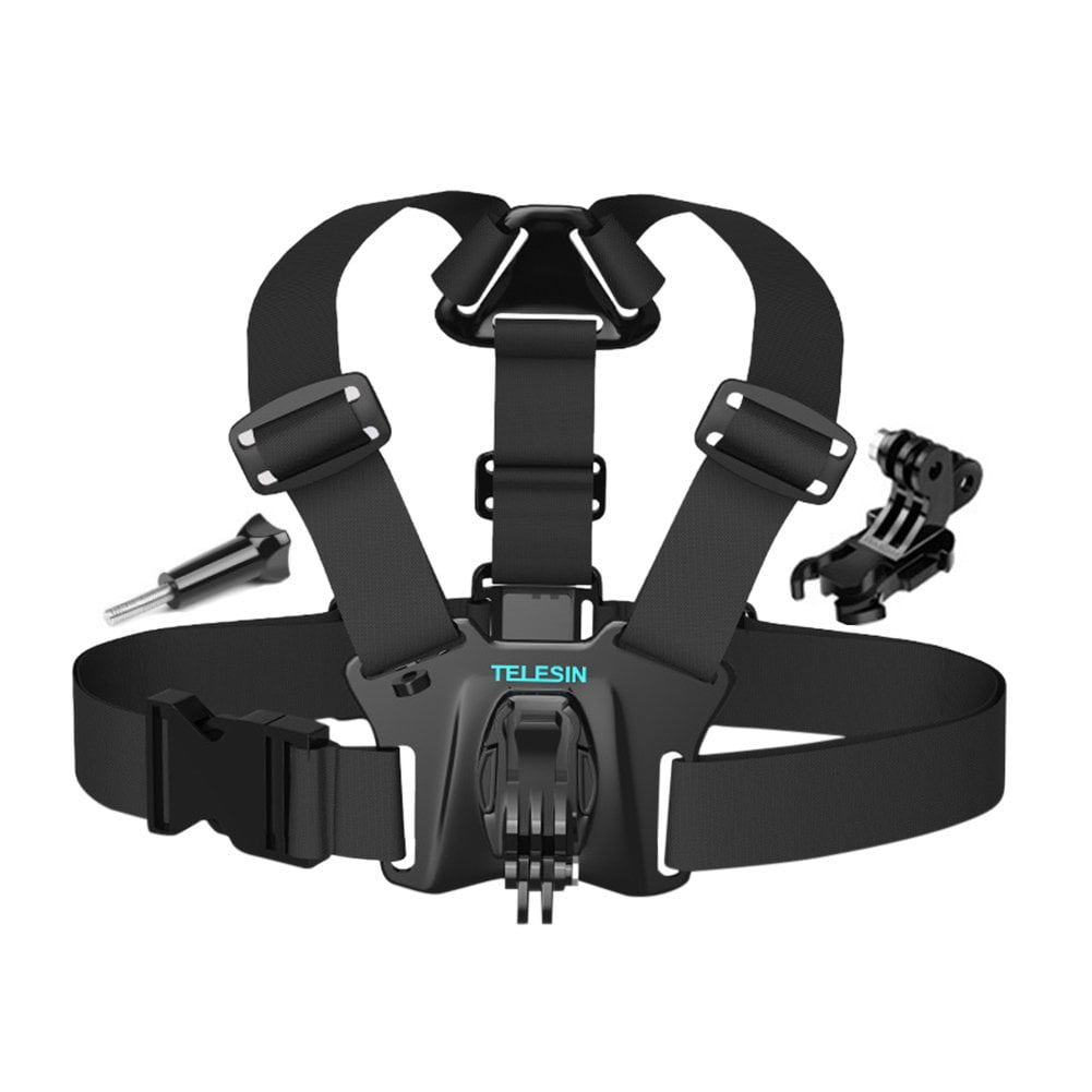 Telesin - Arnés De Pecho + J + Tornillo Para Gopro Y Otras Cámaras