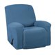 thumbnail image 5 of 1pc Sofá Reclinable Elástico Funda Antideslizante Sillón Suave Funda Antideslizante Azul, 5 of 5