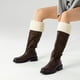 thumbnail image 2 of Bota Larga Mujer Moda Gamuza Con Felpa Vintage Weide CZY601, 2 of 11