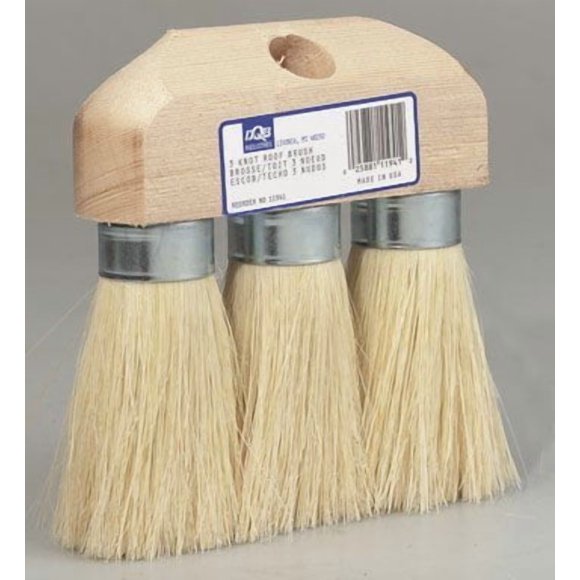 Roof Brush DETROIT QUALITY BRUSH 3-Knot 8.9cm Wood