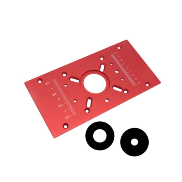 Placa de inserción para mesa de fresadora M8 Kit de base de elevación para fresadora Herramienta auxiliar de grabado Placa abatible para fresadora , Rojo