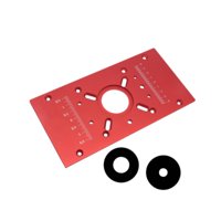 Magideal - Placa De Inserción Para Mesa De Fresadora M8 Kit De Base De Elevación Para Fresadora Herramienta Auxiliar De Grabado Placa Abatible Para Fresadora , Rojo