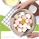 thumbnail image 5 of Cuencos multiusos de acero inoxidable para mezclar, cuencos antideslizantes de silicona de base plana de colores para cocina, diseño que ahorra espacio y material saludable, ideales para mezclar, prep, 5 of 5