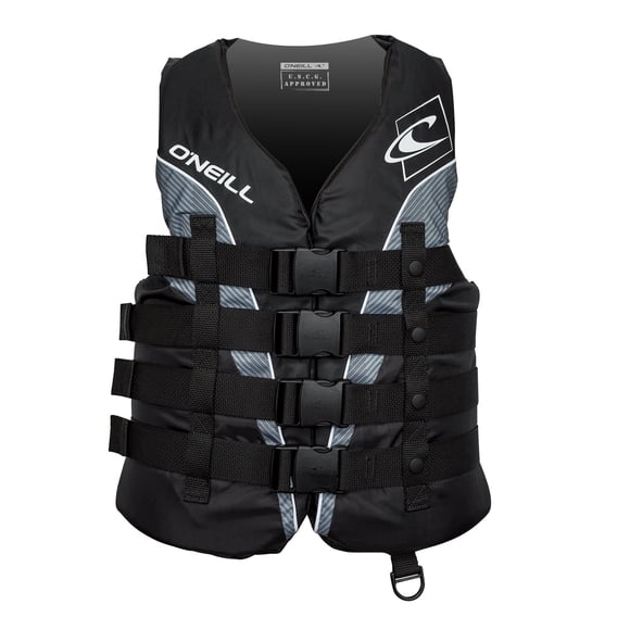 Chaleco salvavidas O'Neill Superlite aprobado por la USCG para hombre, color negro L