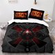 thumbnail image 1 of Cover Set Bedding Set Four-leaf Skull Is The Mark Of Satan Special Gift3-Piece Bedding Set (1 Duvet Cover + 2 Pillow Shams), 1 of 3