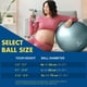 thumbnail image 4 of Pelota de embarazo ProBody Pilates de 55 cm, color lila con libro, 4 of 8