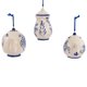 thumbnail image 3 of Set de adornos Kurt Adler, tetera azul Delft de porcelana, x3, 3 of 6