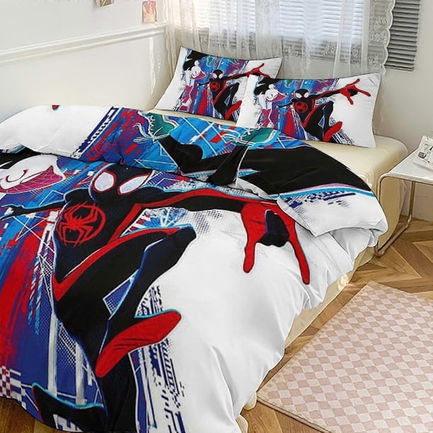 Ropa de cama Spidean para niños, hombres y mujeres, tamaño matrimonial, funda nórdica y fundas de almohada.