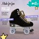 thumbnail image 4 of Patines de ruedas Moxi Panther negros de gamuza, talla 8 para mujer, 4 of 9