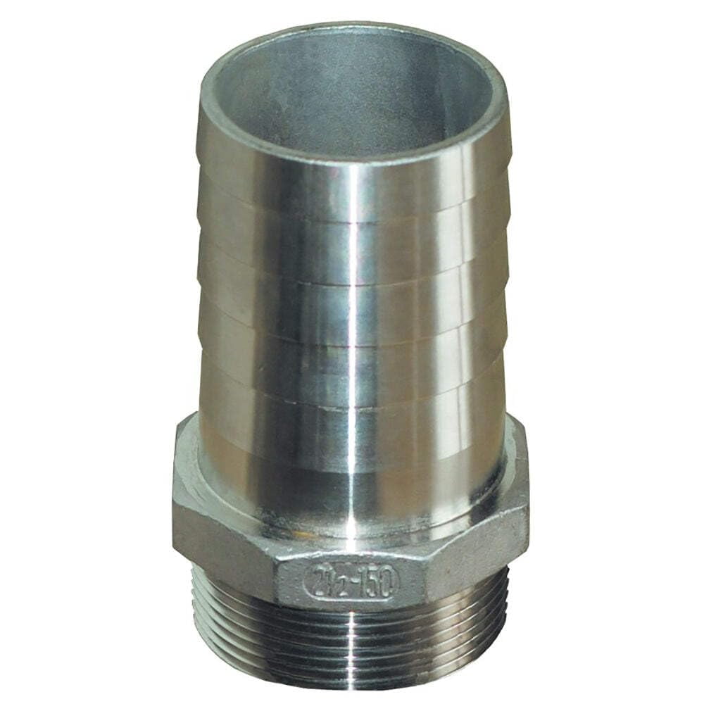 Conexión Recta De Tubo A Manguera Groco Stainless Steel 3/4 Npt