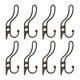 thumbnail image 1 of REGALWOVEN Ganchos Utilitarios 8 Piezas Ganchos de Metal Duraderos, Ganchos de Pared Multiusos para Cocina, Hogar, Sombreros Cobre 5.3x2.8 pulgadas, 1 of 5