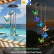 thumbnail image 5 of Campanas de viento solares para exterior, campanas de viento de mariposa con tubos metálicos musicales, luces LED que cambian de 7 colores, campanas de viento impermeables para interior y exterior, de, 5 of 6