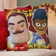thumbnail image 4 of Hola Vecino Fundas de almohada de terciopelo con tema, regalos de funda de almohada, decoración para el hogar, cojín de lanzar, regalo de cumpleaños para fans y parejas. 40cm x 40cm., 4 of 6