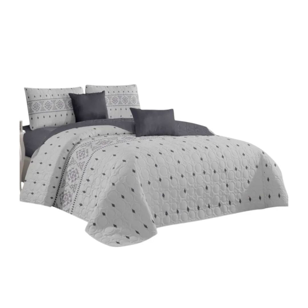 Genérico - Cubrecama Quilt Verano 2 Plazas - Newcastle Kfl693