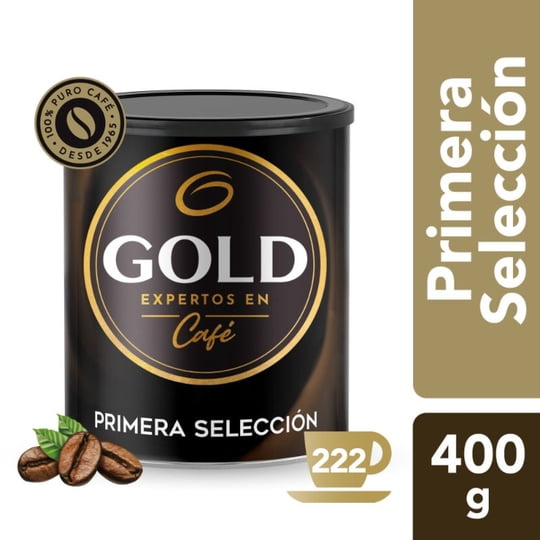 Café Instantáneo Primera Seleccion Tarro 400 gr Gold