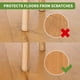 thumbnail image 4 of Protectores De Fieltro Para Muebles 48 Piezas Redondos Beige 2 5 Cm, 4 of 7