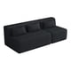 thumbnail image 3 of Upholstered Sofa Sofa Couch with Back Pillow for Living Room, Black, 3 of 3