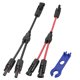 thumbnail image 1 of Uxcell 1 Set Conector de Panel Solar 2 a 1 Adaptador Paralelo en Y 1000V IP67 para Divisor de Cable de Panel Solar, 1 of 6