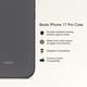 thumbnail image 2 of Funda Beats para iPhone 17 Pro con MagSafe y control de cámara, color gris, 2 of 5