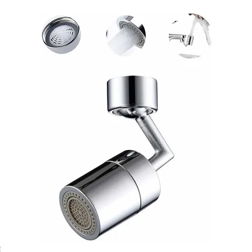 Genérico - Rociador De Grifo Con Filtro Universal Giratorio Color Plateado