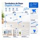 thumbnail image 2 of Tendedero Ropa Plegable 2 Niveles Extensible 130x53x94 Cm, 2 of 7