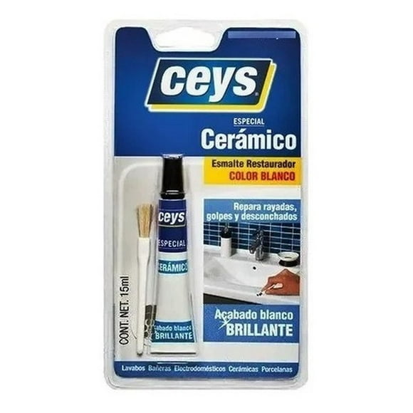 Restaurador Esmalte Ceramico Tinas Lavamanos Bañeras Ceys blanco