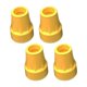 thumbnail image 2 of Juego De 4 Puntas De Bastón De 22 Mm, Almohadillas Para Muletas, Base Antideslizante Profesional, Color Amarillo, 2 of 4