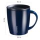 thumbnail image 3 of Taza de café aislante PARACITY de acero inoxidable de 350 ml con tapa, 3 of 7