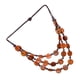 thumbnail image 1 of Collar bohemio de concha de coco de la mujer con cuentas Collar colgante Naranja, 1 of 3