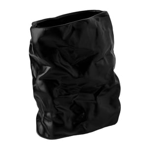 Bothyi - Florero De Cerámica De Estilo Nórdico Arte Moderno Para La Decoración Del Escritorio Del Hogar Negro 17.5Cmx20.5Cm