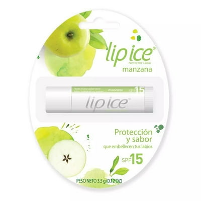 Protector Labial Manzana Spf15 Lip Ice 3,5 G Mentholatum