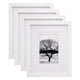 thumbnail image 1 of Set de 4 marcos de fotos Egofine de madera maciza blanca, 8 x 10, 1 of 9