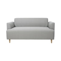 Diseños Valestrini - Sofa Irlanda Dos Cuerpos Lino Gris Claro