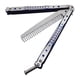 thumbnail image 5 of Peines De Mariposa Para Hombre, 22 Cm, Herramienta De Práctica Plegable De Metal, Peine Para Entrenamiento, Azul, 5 of 5