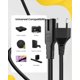 thumbnail image 4 of Cable de alimentación de impresora (paquete de 2) tipo europeo UE de 2 ranuras, 4 of 6