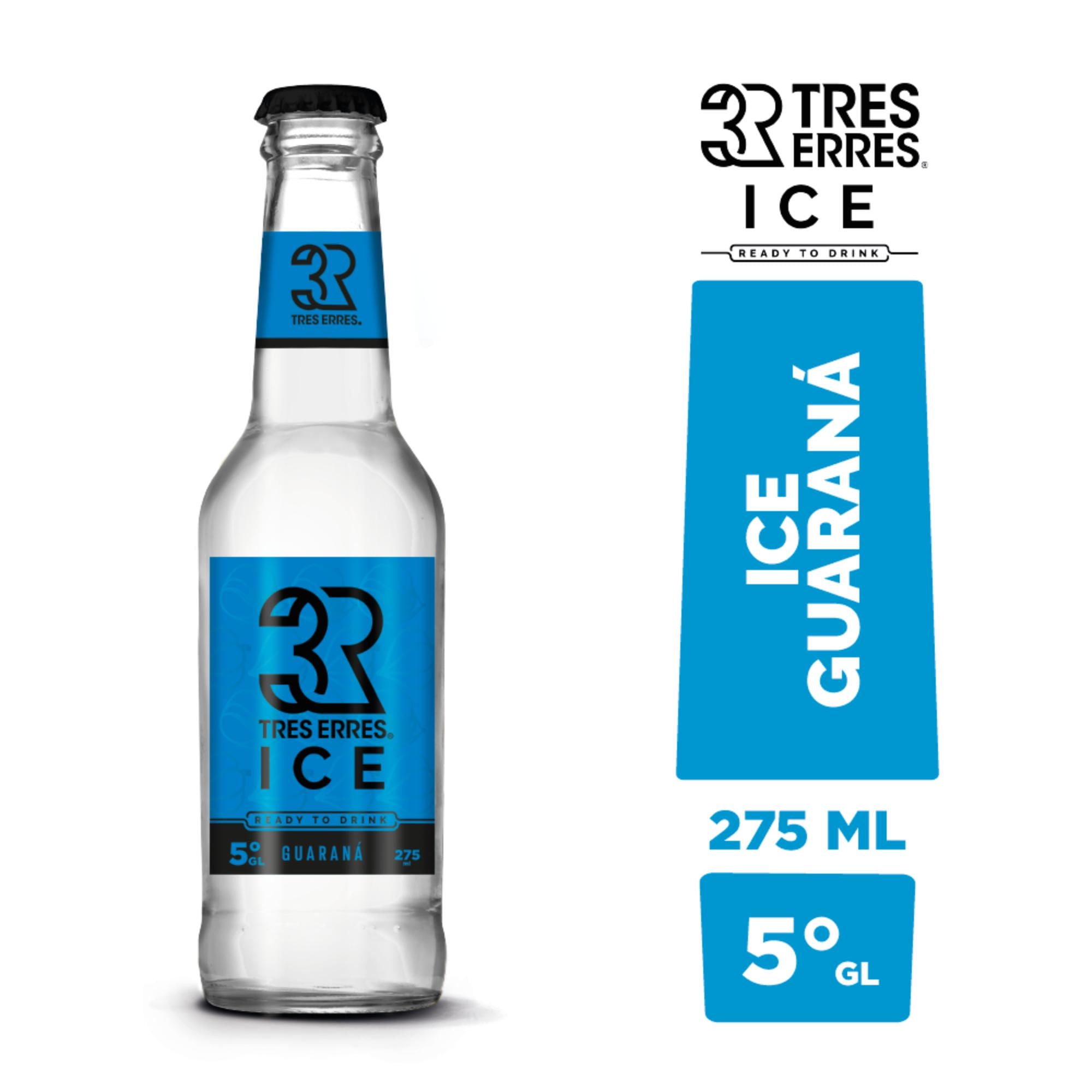 Cóctel Ice Guarana 5° Botella 275 ml Tres Erres