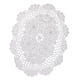 thumbnail image 1 of tapetes ovalados de algodón de crochet blanco ovalado tapetes de mesa, 1 of 5