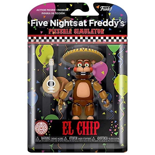 Figuras De Acción De Funko: Cinco Noches En Freddy's Pizza Simulator - El Chip, Multicolor Funko Pop