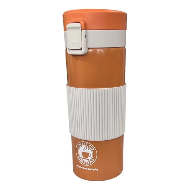 Termo Agua Caliente Inteligente Vaso Termico Digital 500ml naranja