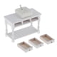 thumbnail image 2 of 1:12 Dollhouse Miniatura Cerámica Lavabo Ba?o Fregadero Con Gabinete, 2 of 5