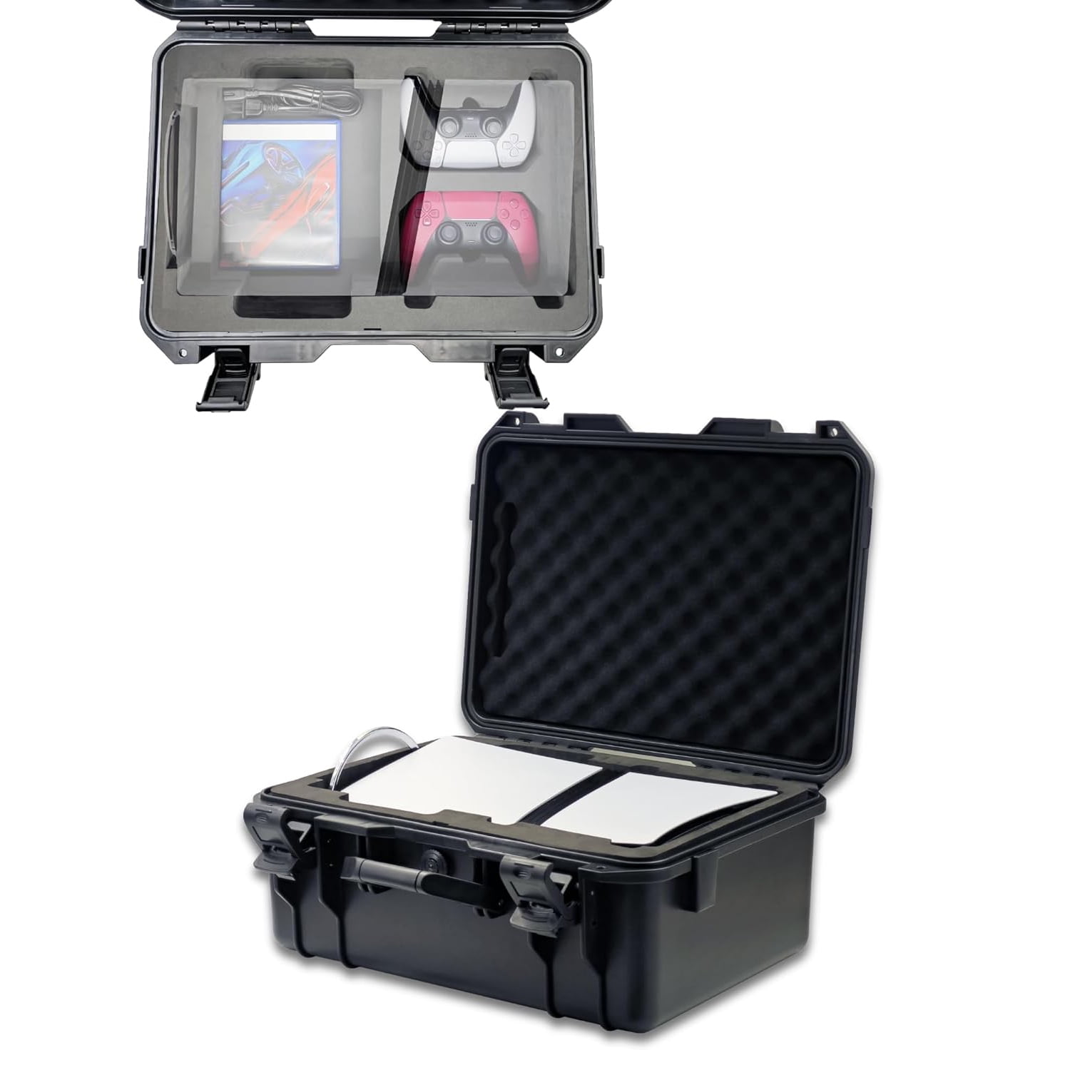 Genérico - Funda De Transporte Protectora De Plástico Rígido Compatible Con Ps5, Ps5 Slim Y Ps5 Pro