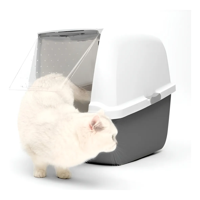 Genérico - Catit Baño Arenero Cerrado Color - Medidas 57 X 46 X 39 Cm Gris